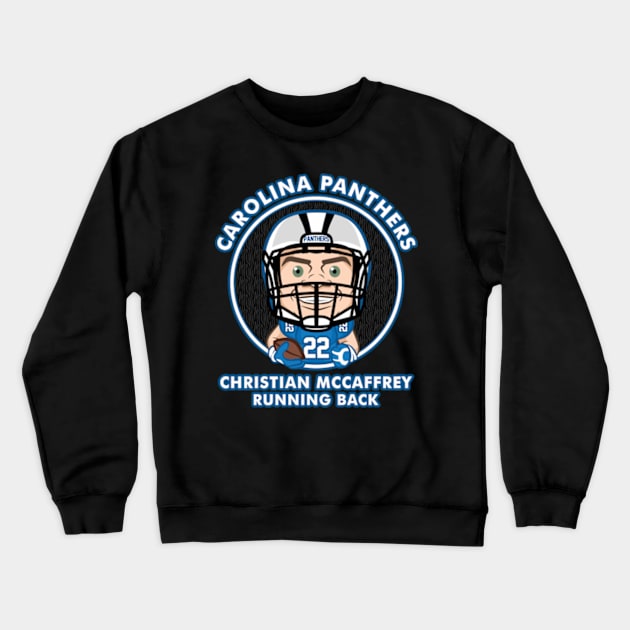 Christian McCaffrey Crewneck Sweatshirt by Mudahan Muncul 2022